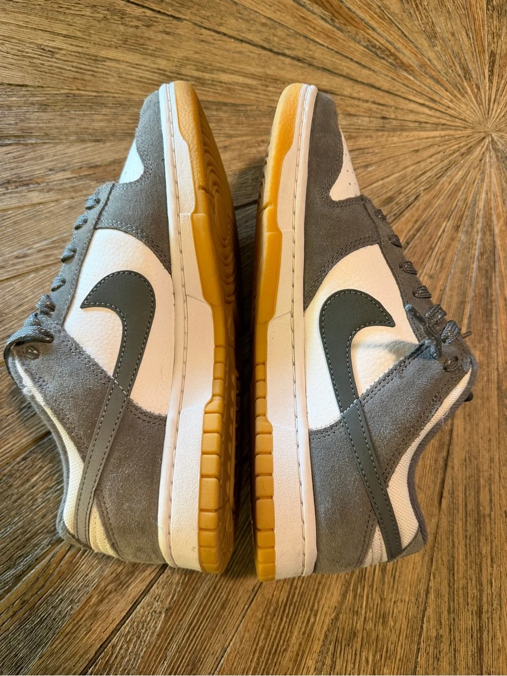Nike Dunk Low White Cool Grey Gum Sneakers Men’s 8.5 Women’s 10 FV0389-100